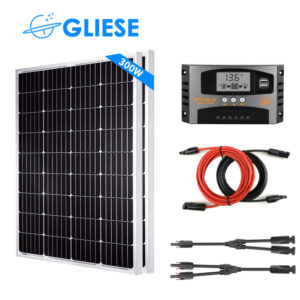 300W Solarpanel Kit 12V Monokristalline PV Panel Wohnwagen Netzunabhängig Solar