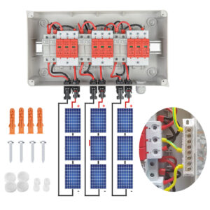 Solar Anschlusskasten Photovoltaik 1000V 3 String Überspannungsschutz Solarpanel