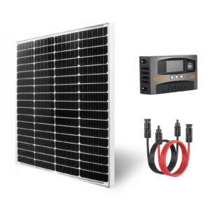 100W Solarmodul Solarpanel Kit 12V Mono PV Photovoltaik Balkonmodul Wohnmobil