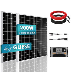 200W Solarmodul Kit Monos Solarmodul PV Panel Netzunabhängig Wohnwagen Wohnmobil