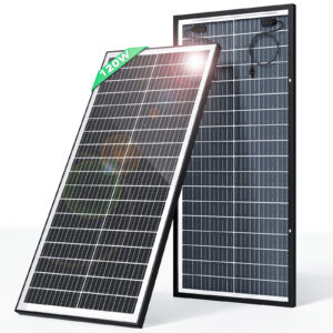 120W Bifaziale Solarpanel Glas Solarmodul Monokristallin 12V fr Wohnmobil Dach