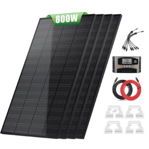 800W Solarmodule Kit Ultra Leicht Solarpanel 18V fr Batterie Camping Wohnmobil