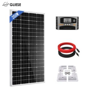 1000W 750W 500W 250W Solarmodul Set Solarpanel 12V Mono RV Boot Van Caravan Car