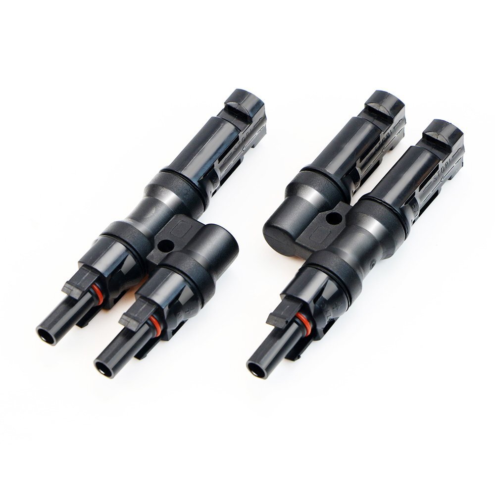 Y Stecker Abzweigbuchsen Set kompatibel mit gngigen Solarsteckern Solar Abzwe