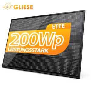 Solarmodul Glas 200W Ultraleicht Halb Flexibel Solarpanel 18V Wohnmobil Balkon