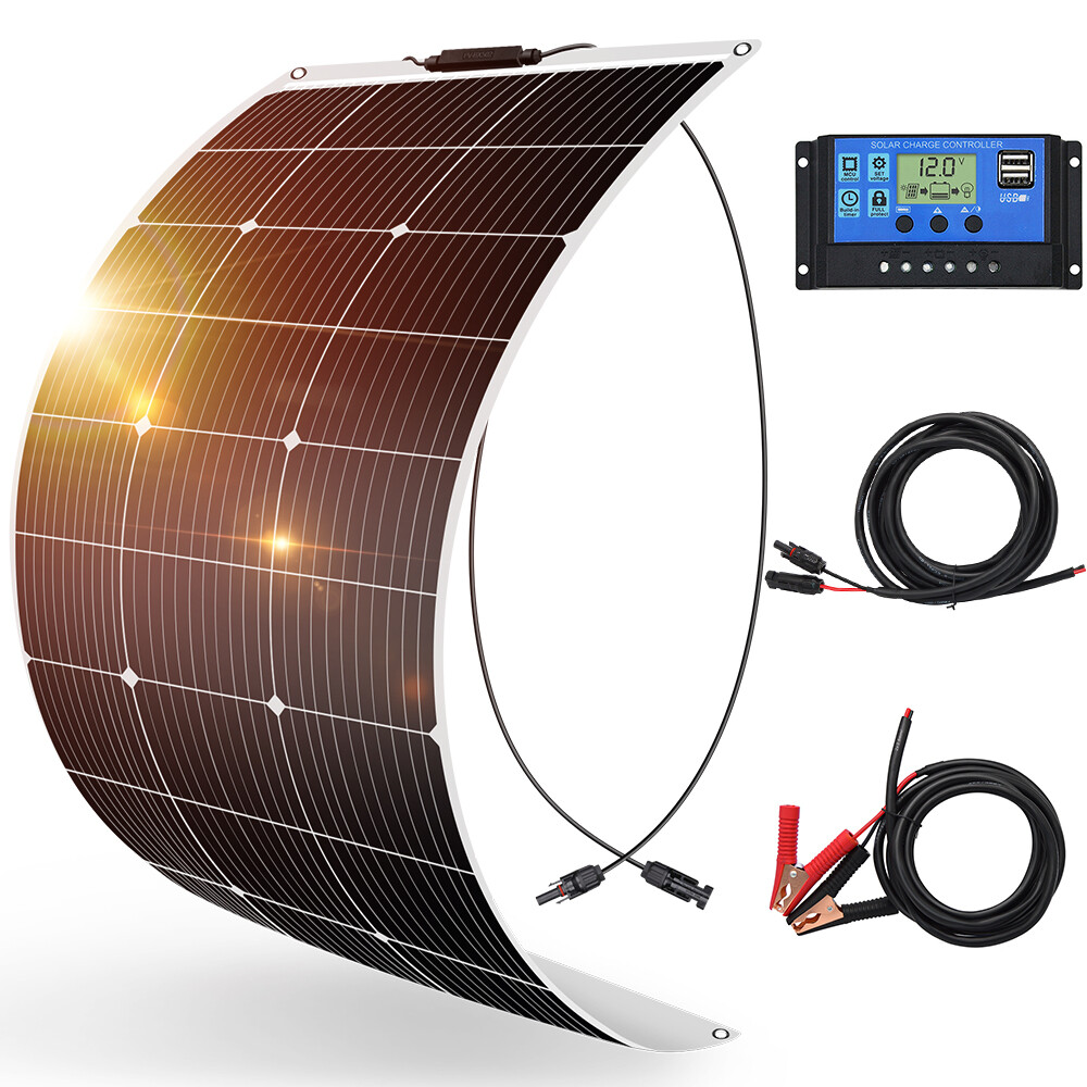 Flexibel 100W 200W 400W Solarpanel Kit für Wohnmobile Boote & Off Grid Anlagen