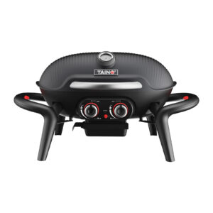 TAINO KENAI Gasgrill klein Tischgrill Balkongrill Thermometer Aluguss Schwarz