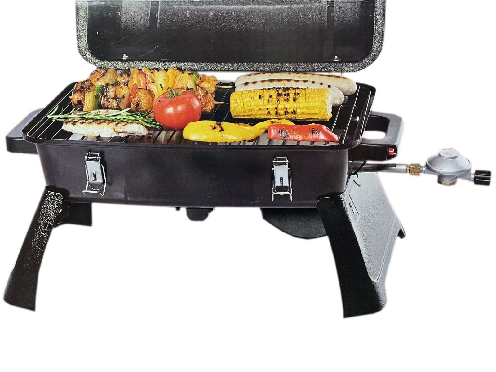 Gas Grill Tischgrill BBQ Gasgrill Thermometer Gartengrill 3 5kW Campinggrill G38
