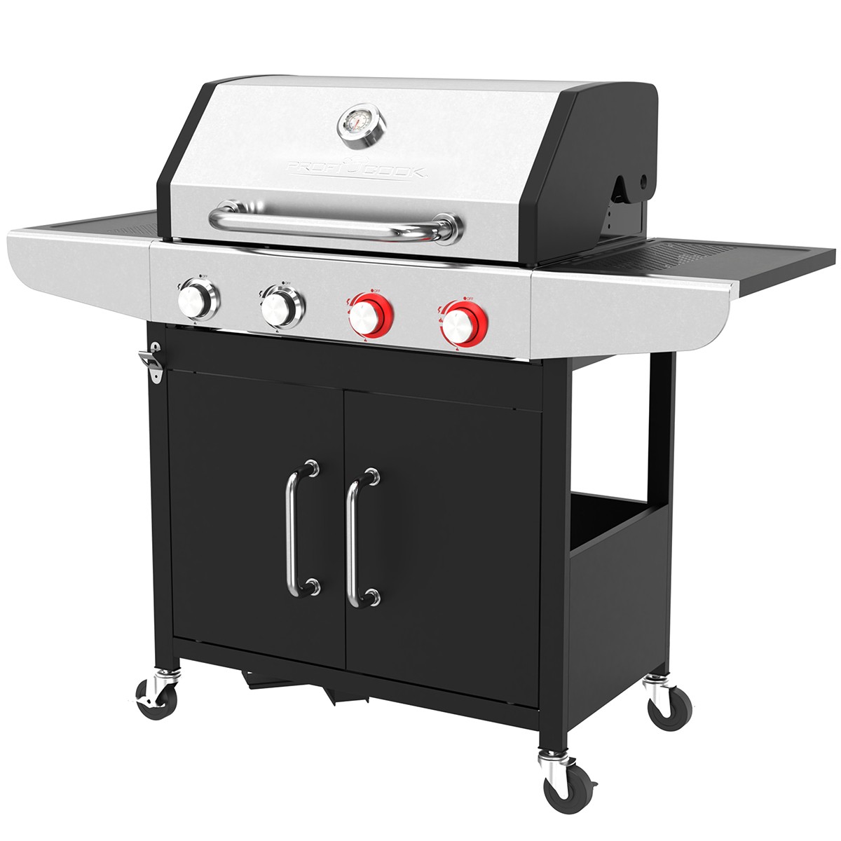 ProfiCook Gasgrill PC GG 1311 Edelstahl 4 Heizzonen Grillfläche NEU