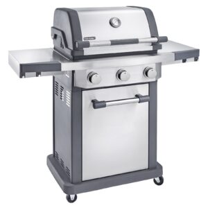Edelstahl Gasgrill 3 Brenner Grillwagen BBQ Grill 10 5 kw Gas Thermometer HAMSON