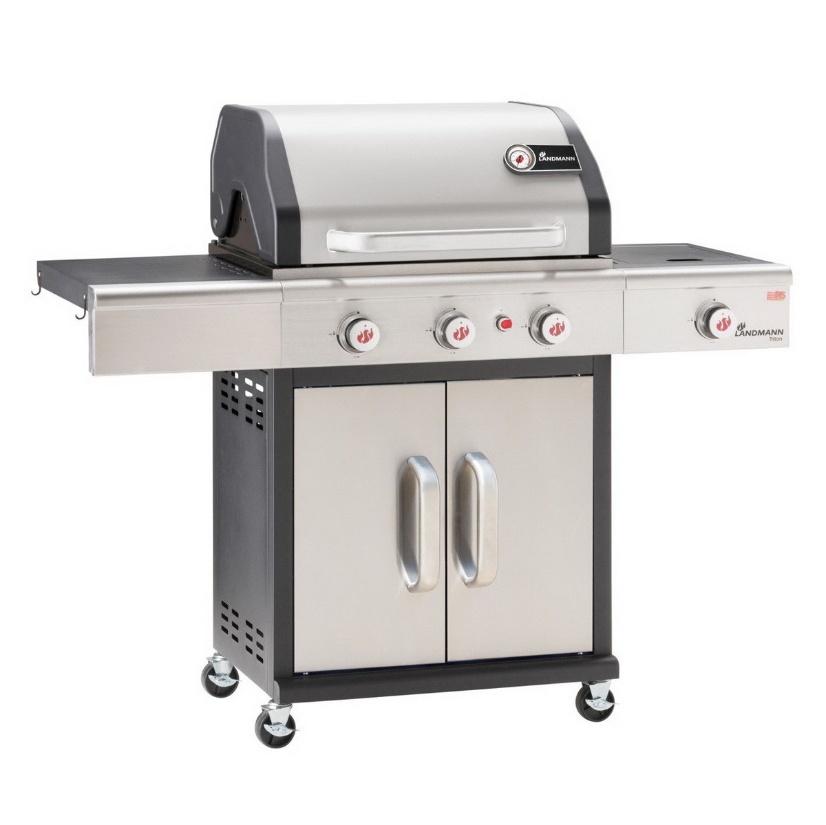 Landmann Gasgrillwagen TRITON 3.1 EDELSTAHL Variante Premium PTS System +AKTION+