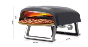 MasterPRO Napoli Tragbarer Gas Drehpizzaofen / bis zu 500 °C / Tragetasche