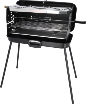 Berger 3 Flammen Koffergasgrill Schwarz