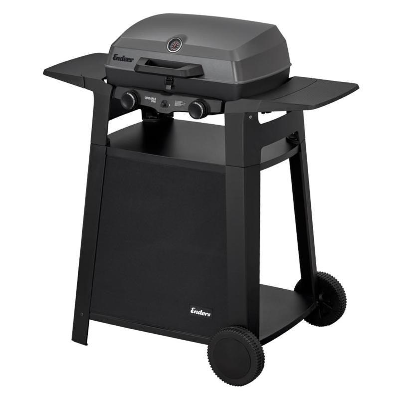 Enders Gasgrill Urban II Pro +Trolley 2 Brenner pulverbeschichtet Aluguss 50mbar