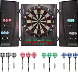 Best Sporting Dartscheibe elektronisch Wembley I Dartboard Kabinett Turniermaße