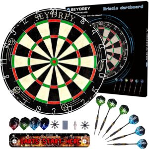Dartscheibe Dartscheibe Set Steel Darts Pfeile Flights Drehscheibe