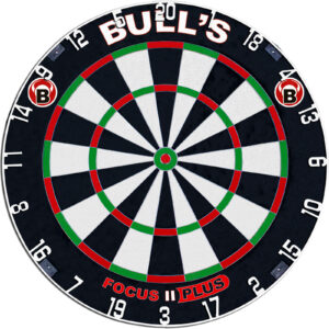 BULL'S Focus II Plus Dart Board Dartscheibe für Steeldarts Darts