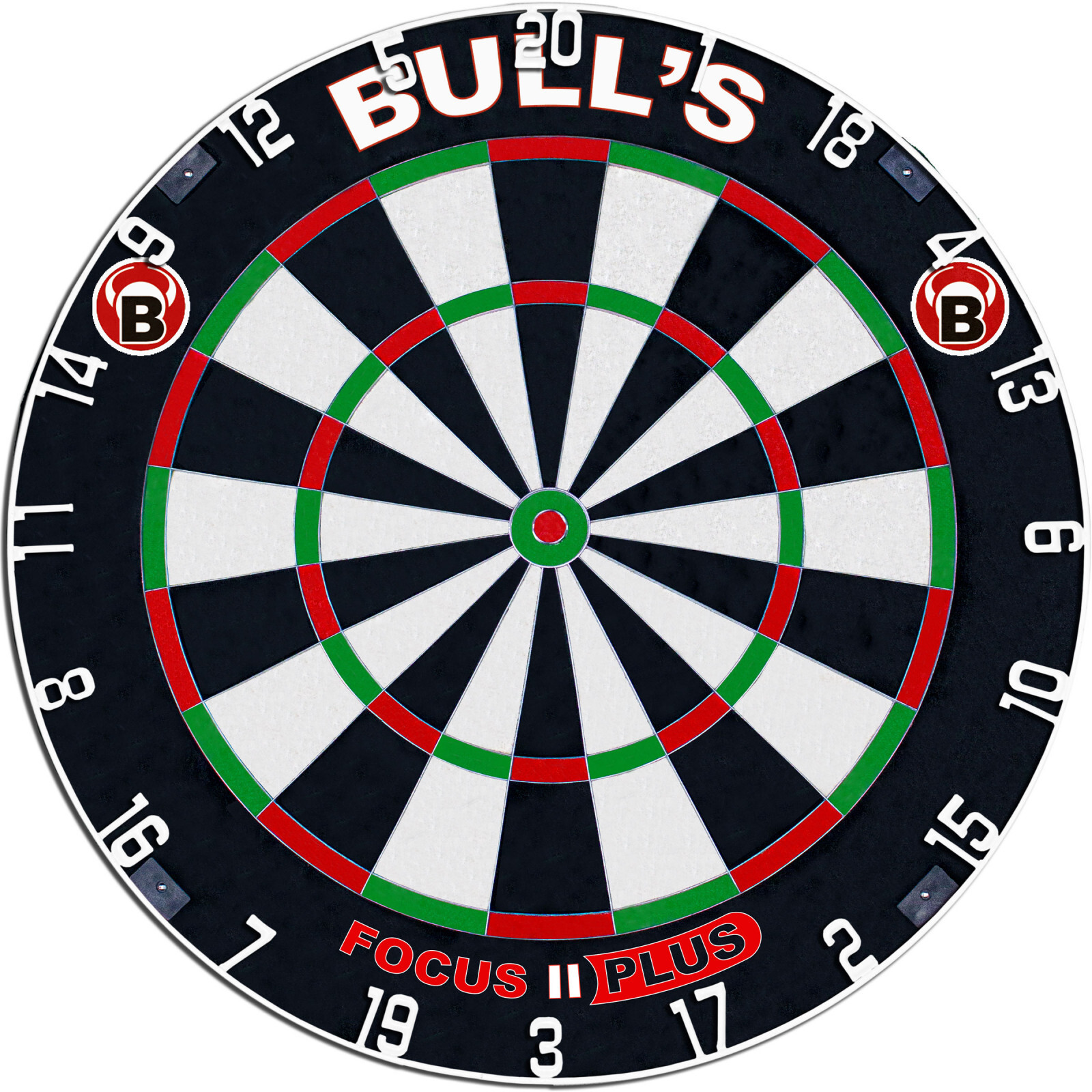 BULL' S Focus II Plus Dart Board Dartscheibe für Steeldarts Darts