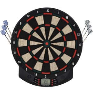 Elektronische Dartscheibe Dartboard Dart set mit 6 Darts 8 Spieler Soundeffekte
