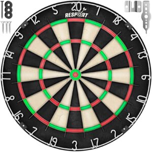 RE:SPORT® Profi Dartscheibe Sisal für Steeldart Dartboard Bristle Steeldartboard