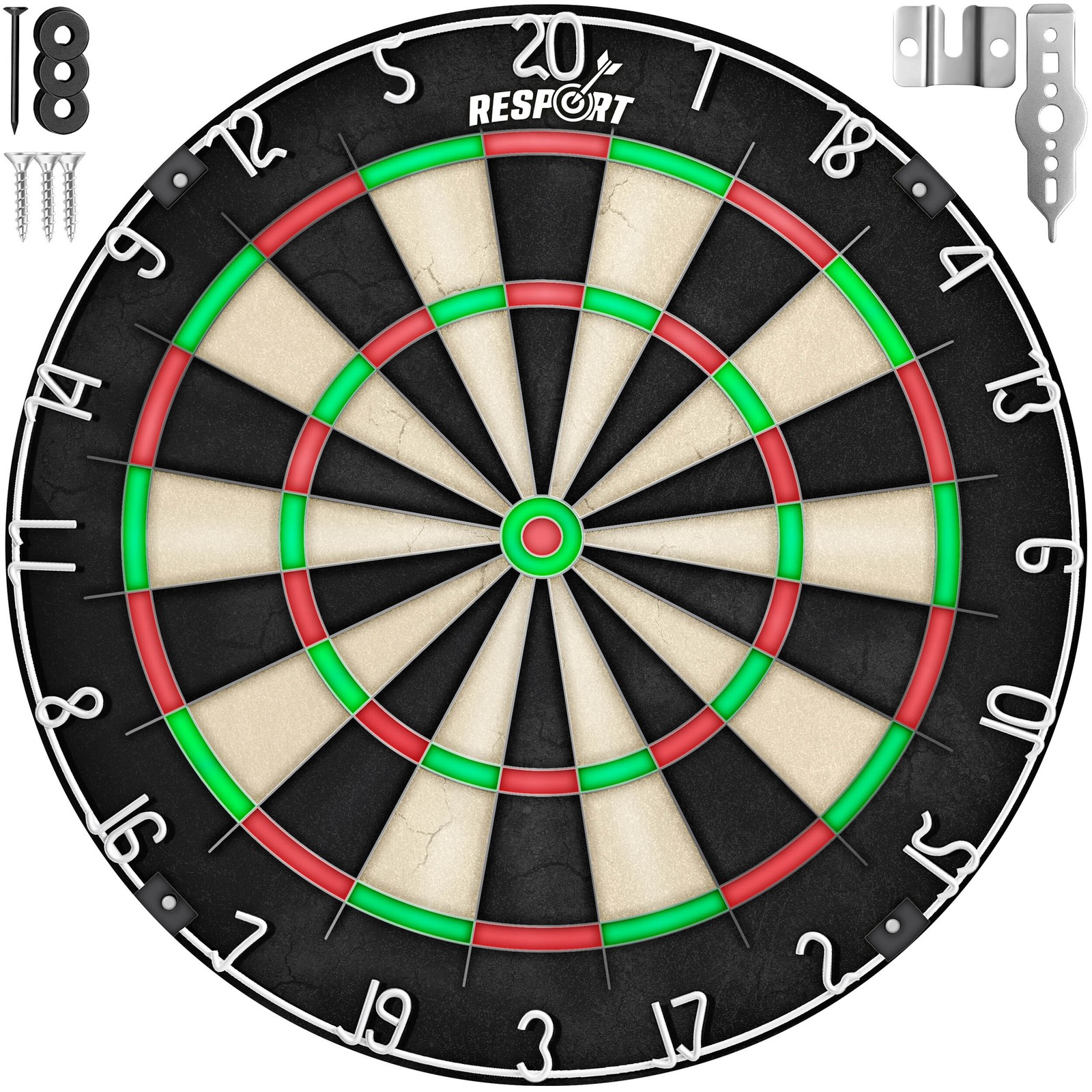RE:SPORT® Profi Dartscheibe Sisal für Steeldart Dartboard Bristle Steeldartboard