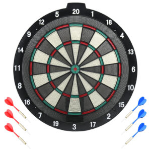 Best Sporting Safety Dartboard Kunststoff Scheibe 6 Pfeile Ersatzspitzen