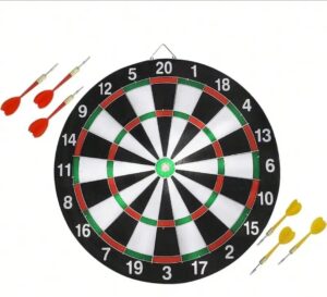 Dart Set Mit 6 Pfeilen Und Dartscheibe Darts Spiel