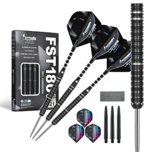 90% Wolfram Dartpfeile Set 21g 22g 23g 24g Präzision für Turniere Hobby Schwarz