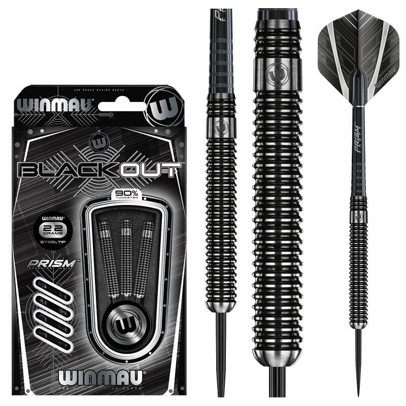 Winmau Blackout V1 Steeldarts Dartset 21g 22g 23g 24g 25g 26g 28g