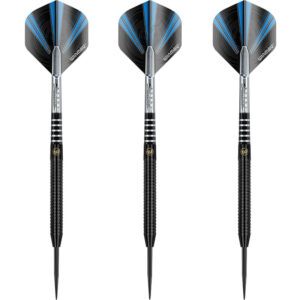 Winmau Steel Darts Sabotage Onyx Black 90% Tungsten Steeltip Dart Steeldart NEU
