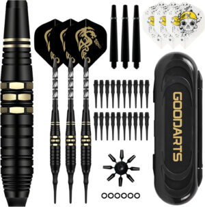 Profi Softdart Set 18g Für E Dartscheibe mit Kunststoffspitzen Rutschfest