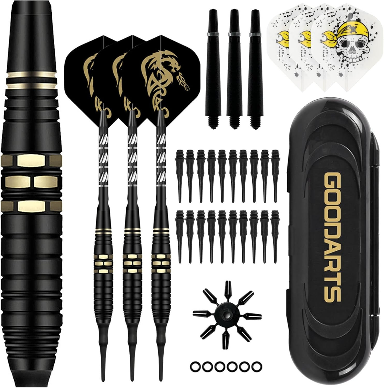 Profi Softdart Set 18g Für E Dartscheibe mit Kunststoffspitzen Rutschfest
