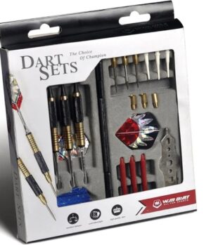 Stahlspitzen Dart Set Dartpfeil Messingkörper 18 Gramm Inkl. Fights Soft Spitze