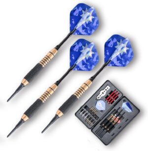 Dartpfeile 3 verstellbarem Gewicht Steeltip/Softtip Darts mit Aufbewahrungsetui