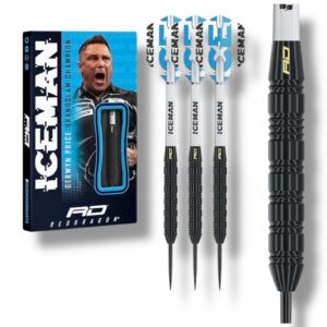 Dartpfeile Steeldarts Profi Red Dragon ICEMAN 22g Gerwyn Price Razor Edge Grip