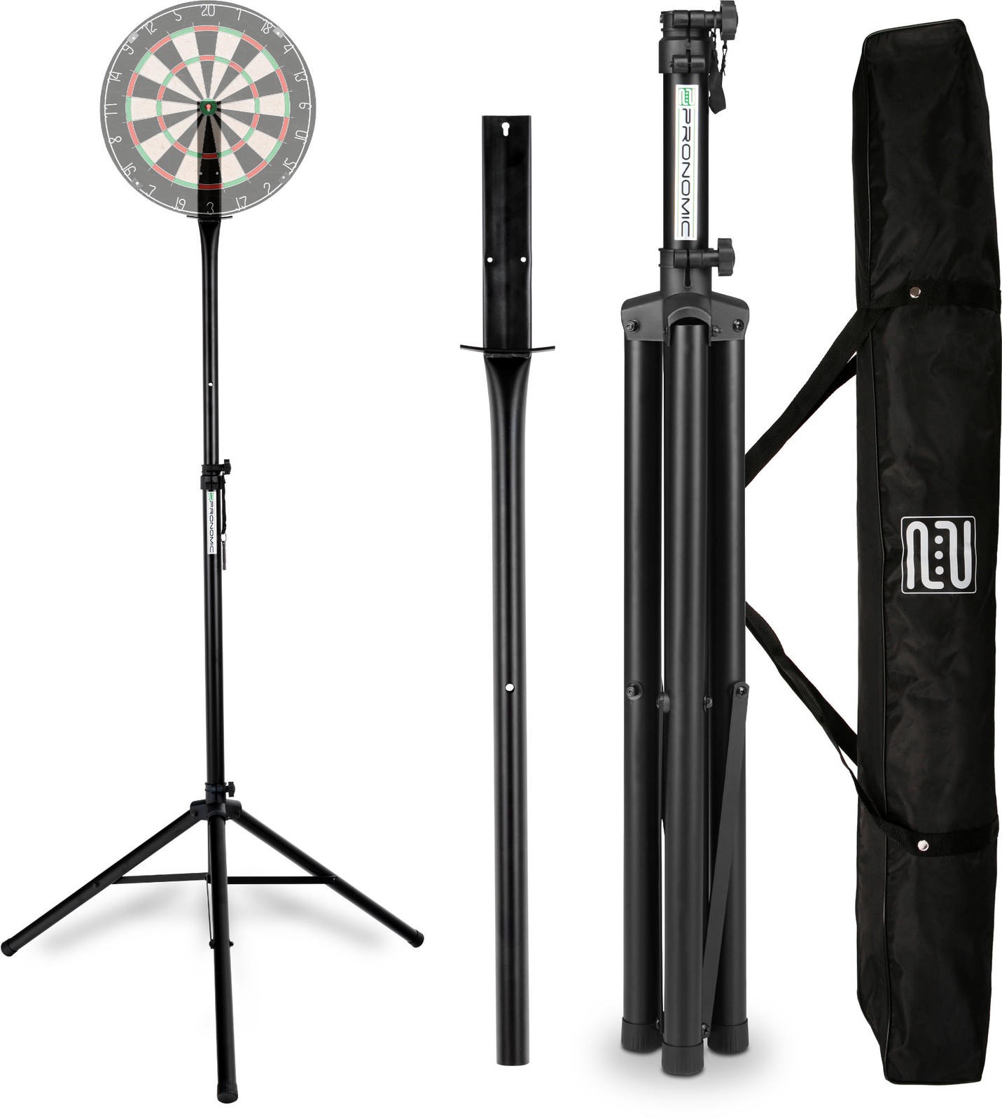 Dartboard Dart Dartscheibe mobil Tasche Stativ Ständer schwarz Set Dartständer