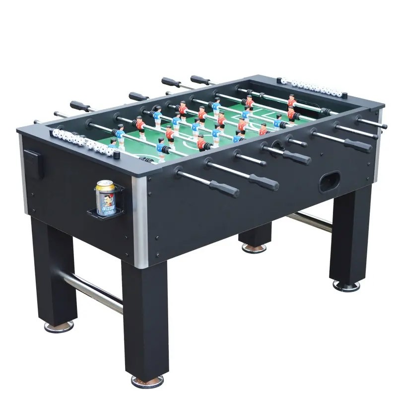 Premium Kickertisch Tischfußball Tischkicker Kicker Holz Schwarz