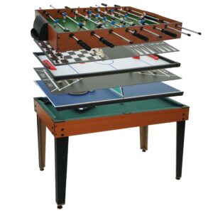 Tischkicker HWC M33 Tischfußball Billard Hockey 7in1 Multiplayer