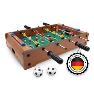 Kyto Mini Tischkicker Kinder & Erwachsene Kickertisch Tischfußball 2 Bälle
