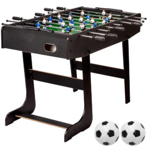 GAMES PLANET® Tischfussball Belfast klappbar schwarz