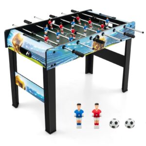 Tischkicker Kickertisch Kinder Tischfussball Fußballtisch inkl. 2 Bällen