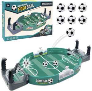 Tischfußball Spiel Mini Fußballfeld Reaktion Geschicklichkeitsspiel Motorik NEU