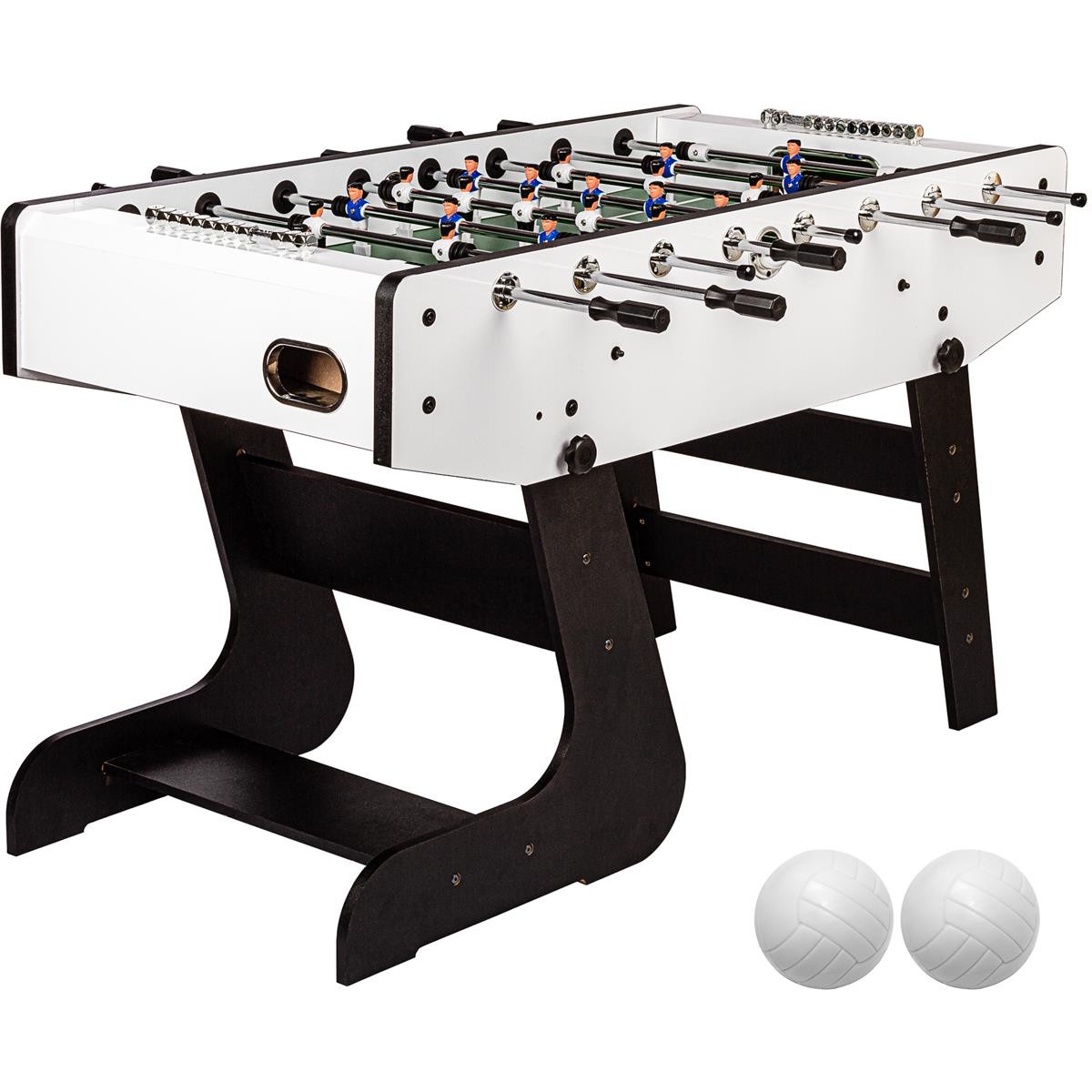 GAMES PLANET® Profi Tischfussball Liverpool Kicker weiß klappbar