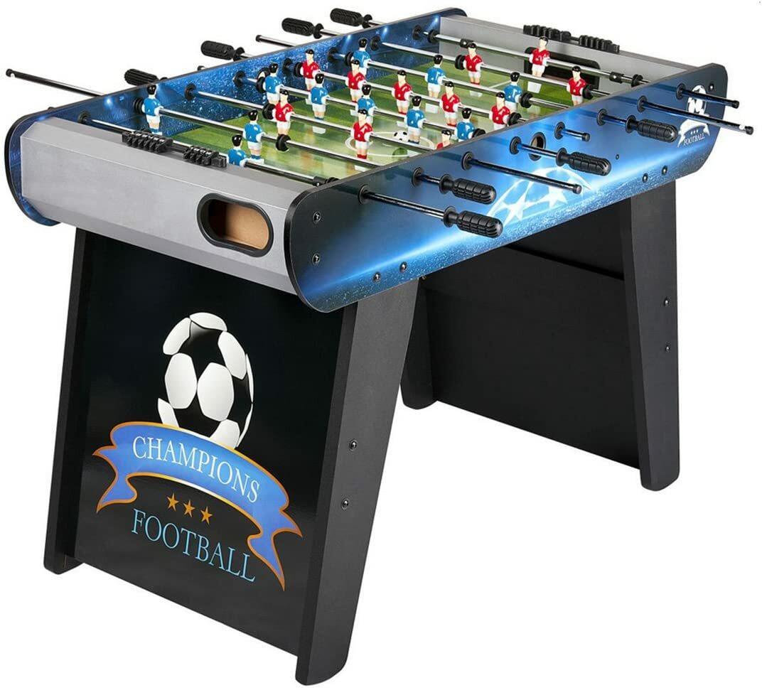 Tischfußball aus Holz Champions Fußball Kicker für Kinder mit Zubehör