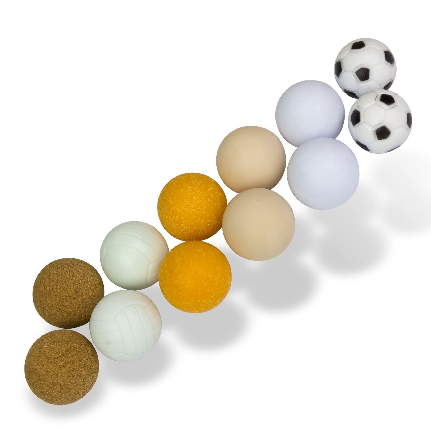 911157 Kicker Speilballset 12tlg Bälle Tischkicker Kickertisch Tischfussball