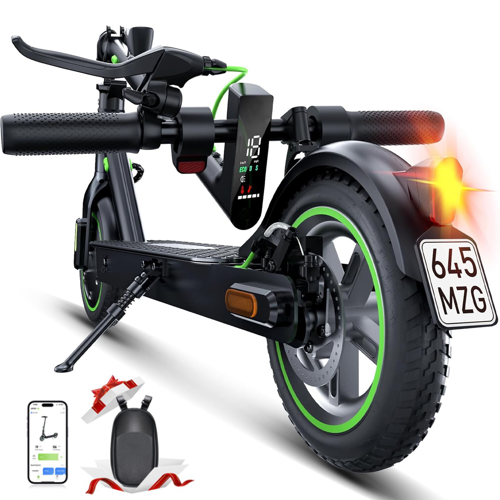 E Scooter Elektro Scooter 20km/h bis 30km Reichweite Mit Straßenzulassung ABE