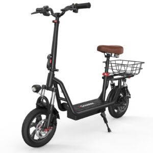 E Scooter 12 Zoll Faltbar Offroad 500W 7 5AH Elektroroller 25km/h Vollfederung