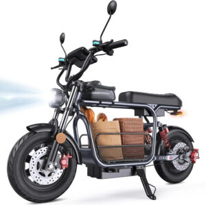 15 Zoll Elektroroller mit korb 48V/15.6AH E Scooter mit NFC Bis 150kg 75km Moped
