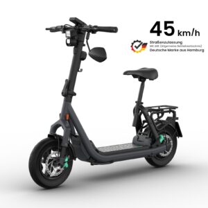 E Scooter + Sitz Straßenzulassung 45 km/h 13 Zoll 65km Egret GTs