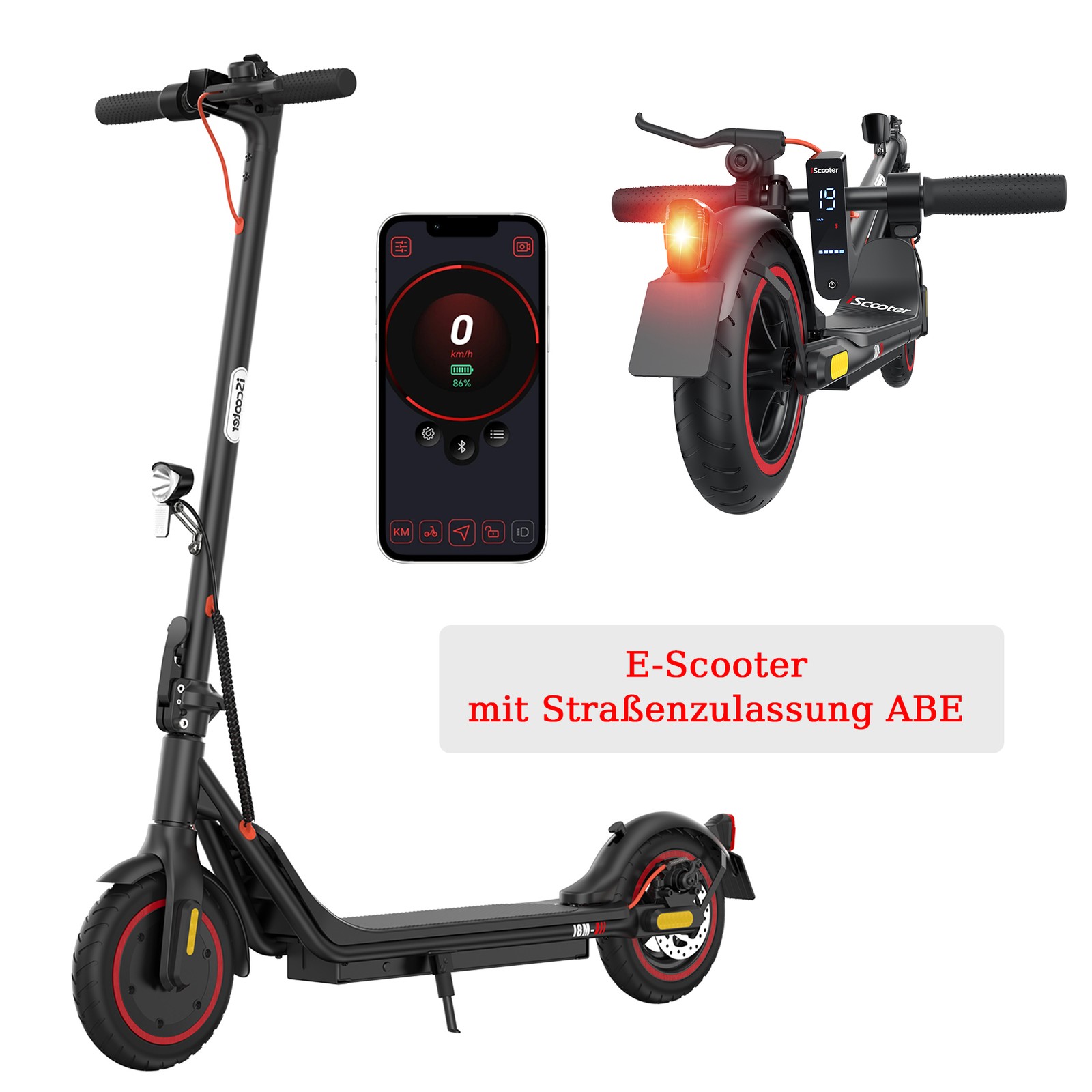 iScooter 8.5' ' E Scooter mit Straßenzulassung 350W Elektro Scooter Elektroroller